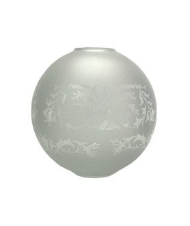 200mm Kosmos Frosted Oil Lamp Globe with 60mm Base