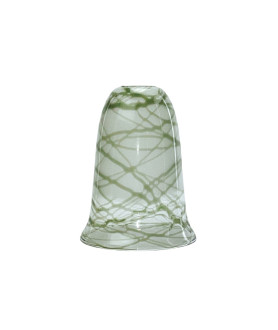 Half Etched Khaki Green Tulip Light Shade with 30mm Fitter Hole