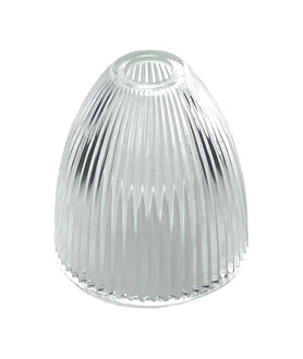 210mm Prismatic Light Shade with 40mm Fitter Hole (Clear or Frosted)