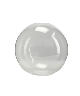 250mm Clear Glass Globe with 42mm Fitter Hole and 80mm Base Opening