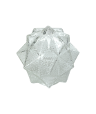 Clear or Frosted Art Deco Star Light Shade  with 80mm Fitter Neck