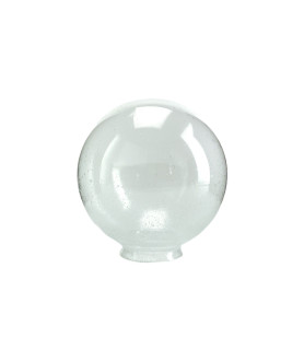 180mm Clear Globe with Seed Bubbles and 80mm Fitter Neck