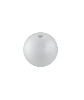 125mm Frosted Globe Light Shade with 28mm Fitter Hole and 17mm Second Hole