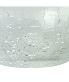 80mm Art Deco Crackle Globe Light Shade with 40mm Fitter Hole (Clear or Frosted)