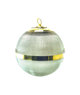 300mm Prismatic Globe with 150mm Fitter Hole and Brass Ring 