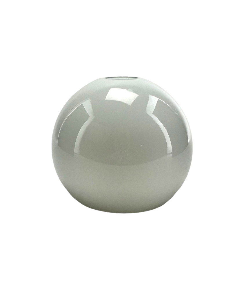 130mm Opal Globe light Shade with 30mm Fitter and 80mm Second Hole