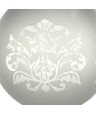 Satin Edged Chandelier Light Shade with Motif and 50mm Fitter Hole