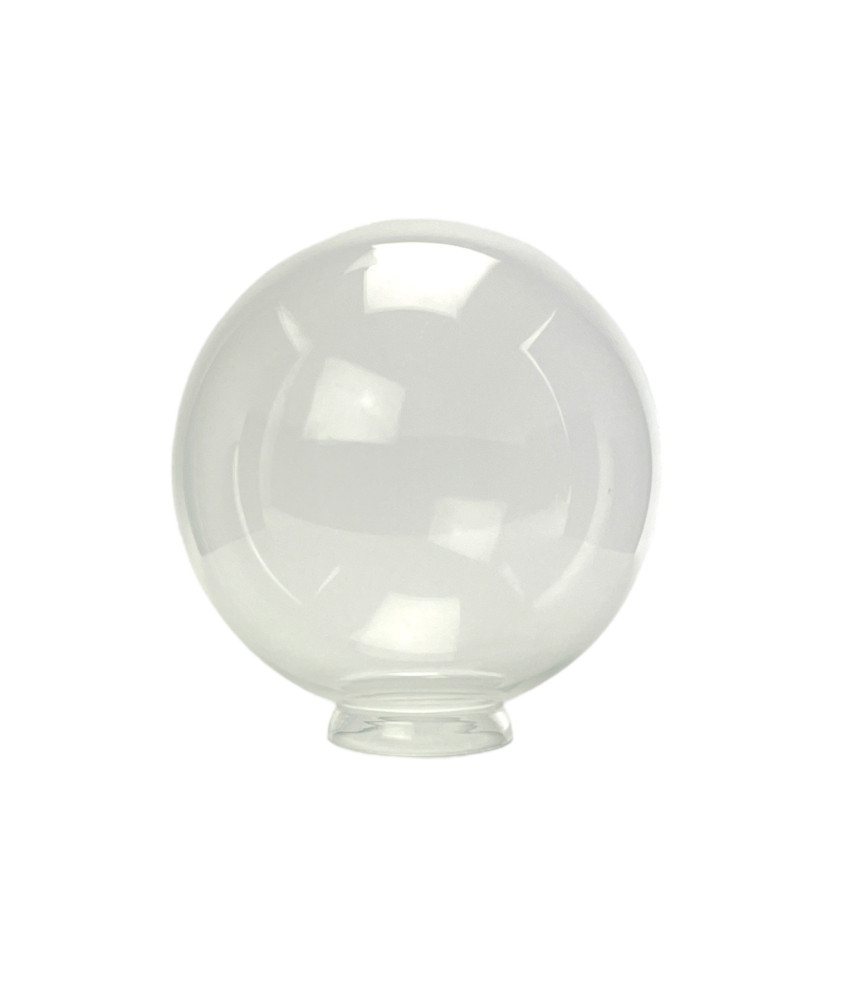 200mm Clear Globe with 80mm Fitter Neck (Clear or Frosted)