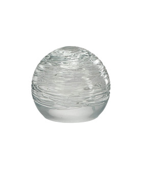 Patterned Clear Globe Light Shade with 30mm Fitter Hole