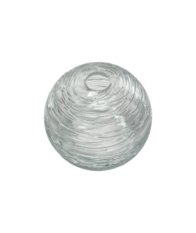 Patterned Clear Globe Light Shade with 30mm Fitter Hole