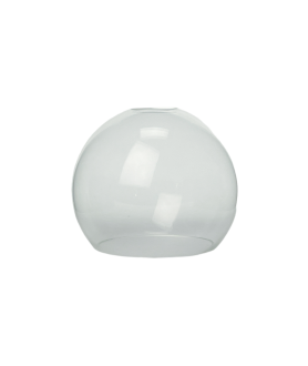 150mm Clear Glass Globe With 40mm Fitter Hole and 100mm Second Hole (clear or frosted)