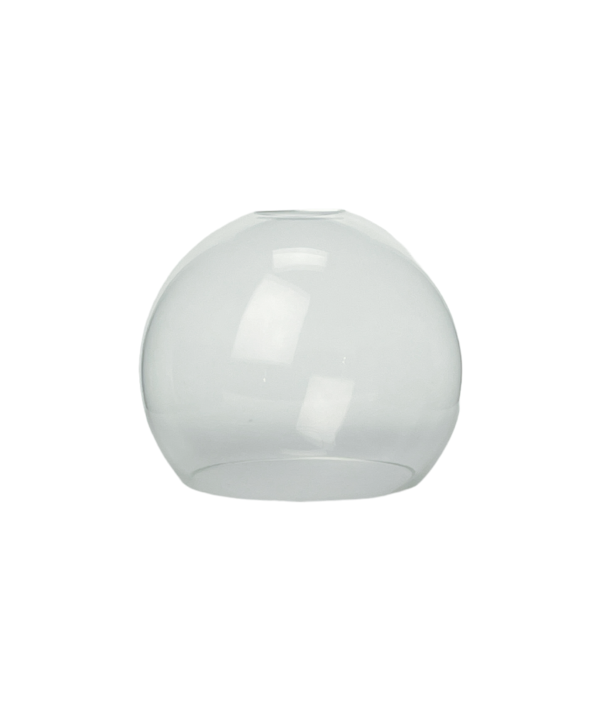 150mm Clear Glass Globe With 40mm Fitter Hole and 100mm Second Hole