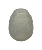 Embossed oil lamp shade with 200mm Base