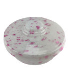 Mottled White and Pink Fly Catcher Ceiling Shade