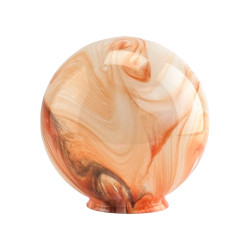 Marble Orange Globe