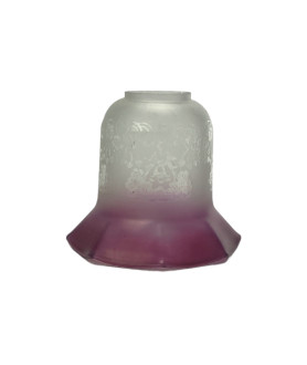 Cranberry Tipped Christopher Wray Tulip Light Shade with 45mm Fitter Hole