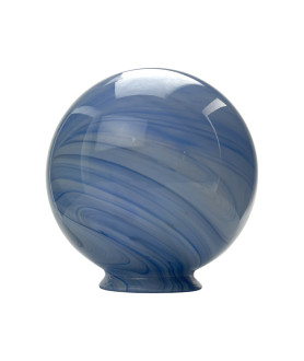 200mm Christopher Wray Blue Marbled Globe with 100mm Fitter Neck