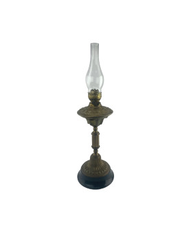 Brass Oil Lamp Complete with Chimney