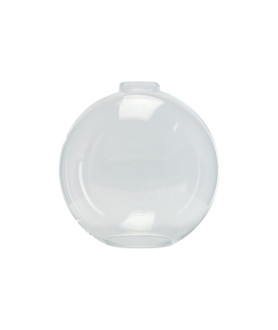 240mm Clear Oil Lamp Globe Shade with 60mm Fitter Neck and 100mm Second Hole