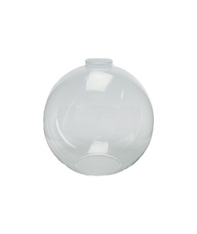 240mm Clear Oil Lamp Globe Shade with 60mm Fitter Neck and 100mm Second Hole