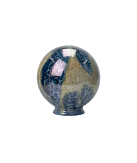 150mm Blue / Amber Marble Globe with 80mm Fitter Neck
