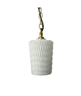 Retro Milk Glass Texture Ceiling Light Shade with 30mm Fitter Hole