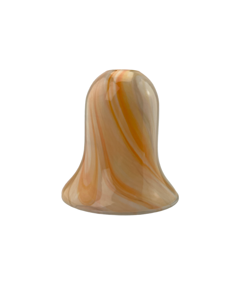 Christopher Wray Orange/Cream Swirl Tulip Shade with 30mm Fitter Hole