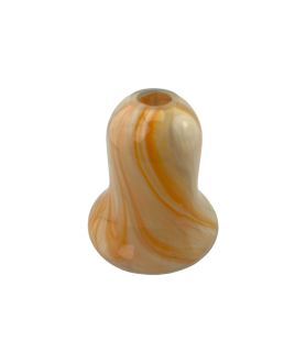 Christopher Wray Orange/Cream Swirl Tulip Shade with 30mm Fitter Hole
