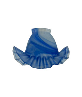 Vianne Blue Swirl Tulip Light Shade with 55mm Fitter Hole