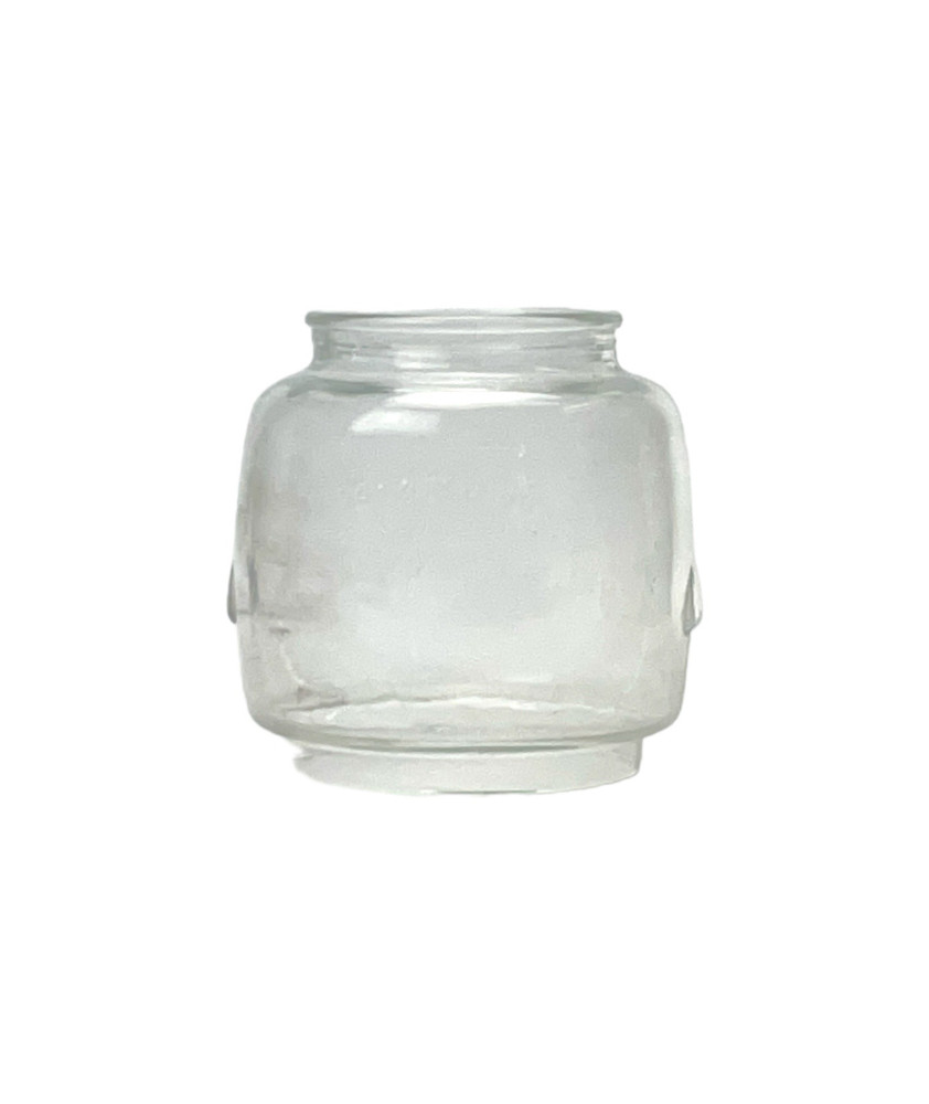 Clear Hurricane Glass Lamp Shade with 100mm Base