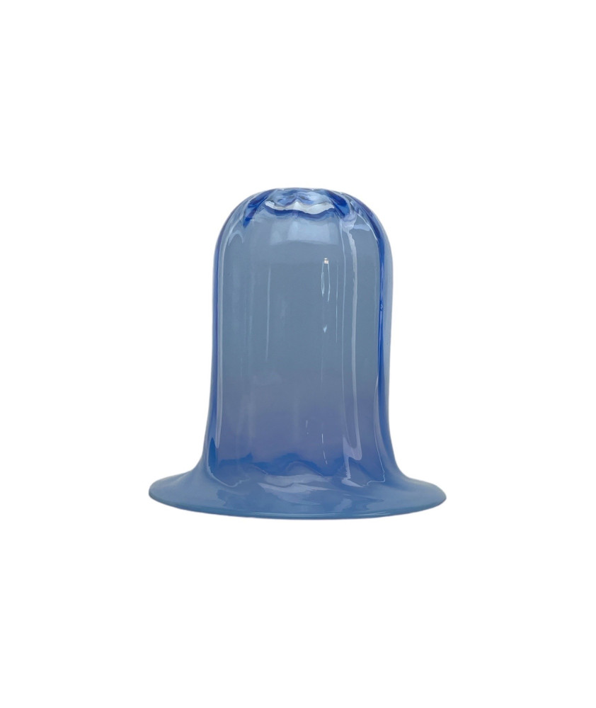 Blue Vaseline Bell Shade with 30mm Fitter Hole