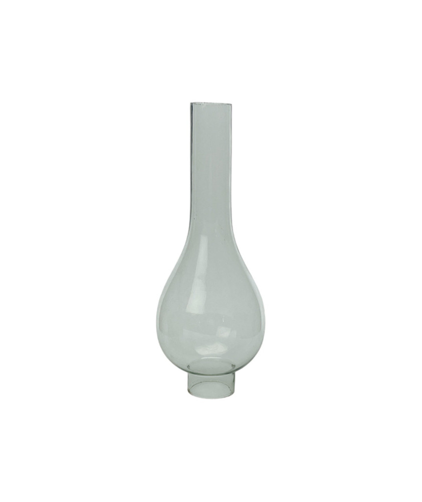 Oval Slip Oil Lamp Chimney with 45mm Base