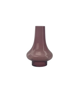 Small Decorative Purple Oil Lamp Chimney with 51mm Base