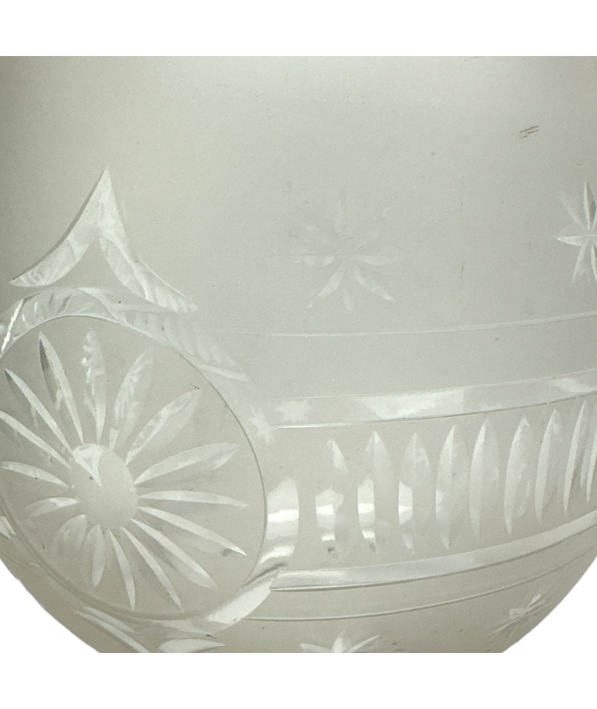 Frosted Star Patterned Gas Shade with 65mm Fitter Neck