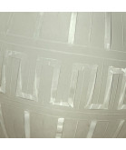Frosted Greek Patterned Gas Shade with 65mm Fitter Neck
