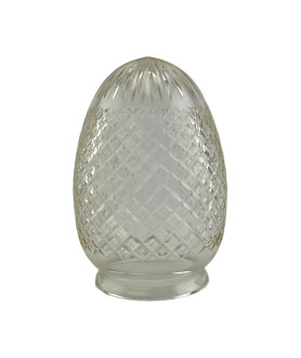 Crystal Cut Glass Acorn Light Shade with 80mm Fitter Neck