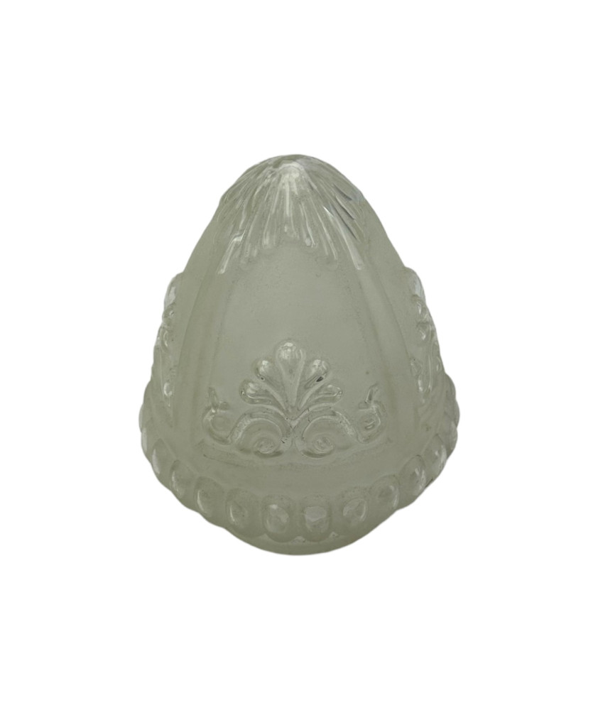 Original Christopher Wray Frosted Acorn Shade with 80mm Fitter Neck