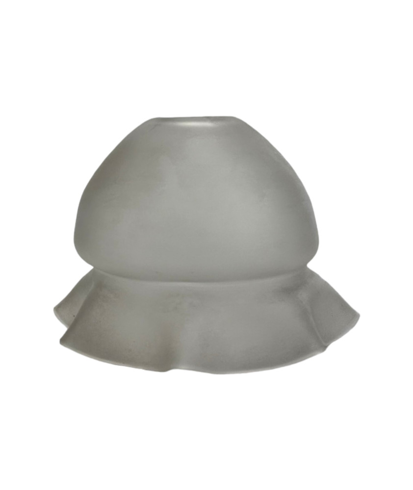 Frosted Edwardian Glass Bell Shade with 30mm Fitter Hole