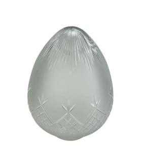 Crystal Cut Frosted Glass Acorn Shade with 80mm Fitter Neck