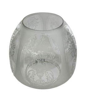Patterned Oil Lamp Shade with 120mm Base