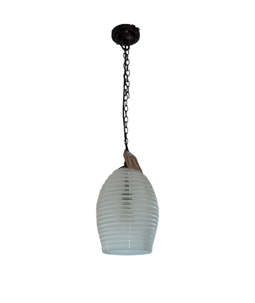 Beehive Frosted Pendant Light