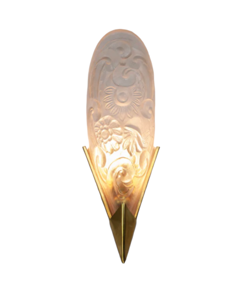 Art Nouveau Wall Light (clear of frosted)