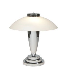 Charlton Table Lamp - Chrome with Opal Shade
