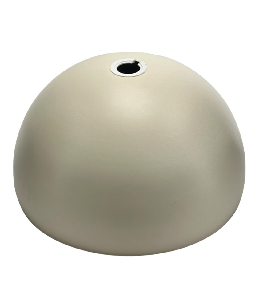 Matt Cream Half Dome Pendant Shade with 30mm Fitter Hole