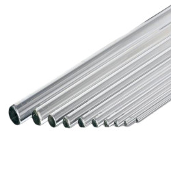 Clear round glass rods