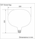 Goose Egg - Moonstone Fade Light Bulb 