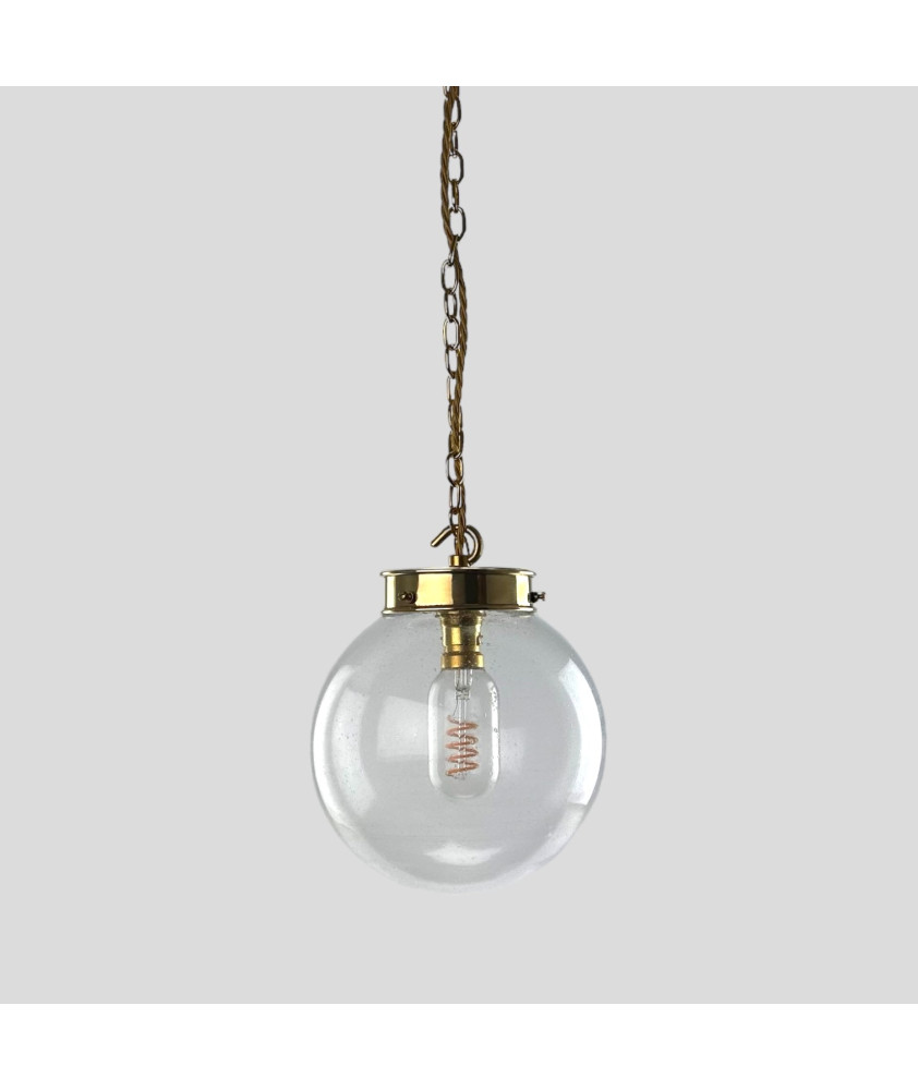 180mm Bubble/Seeded Globe Chain Pendant (Various Finishes)