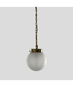 150mm Frosted Globe Chain Pendant (Various Finishes)