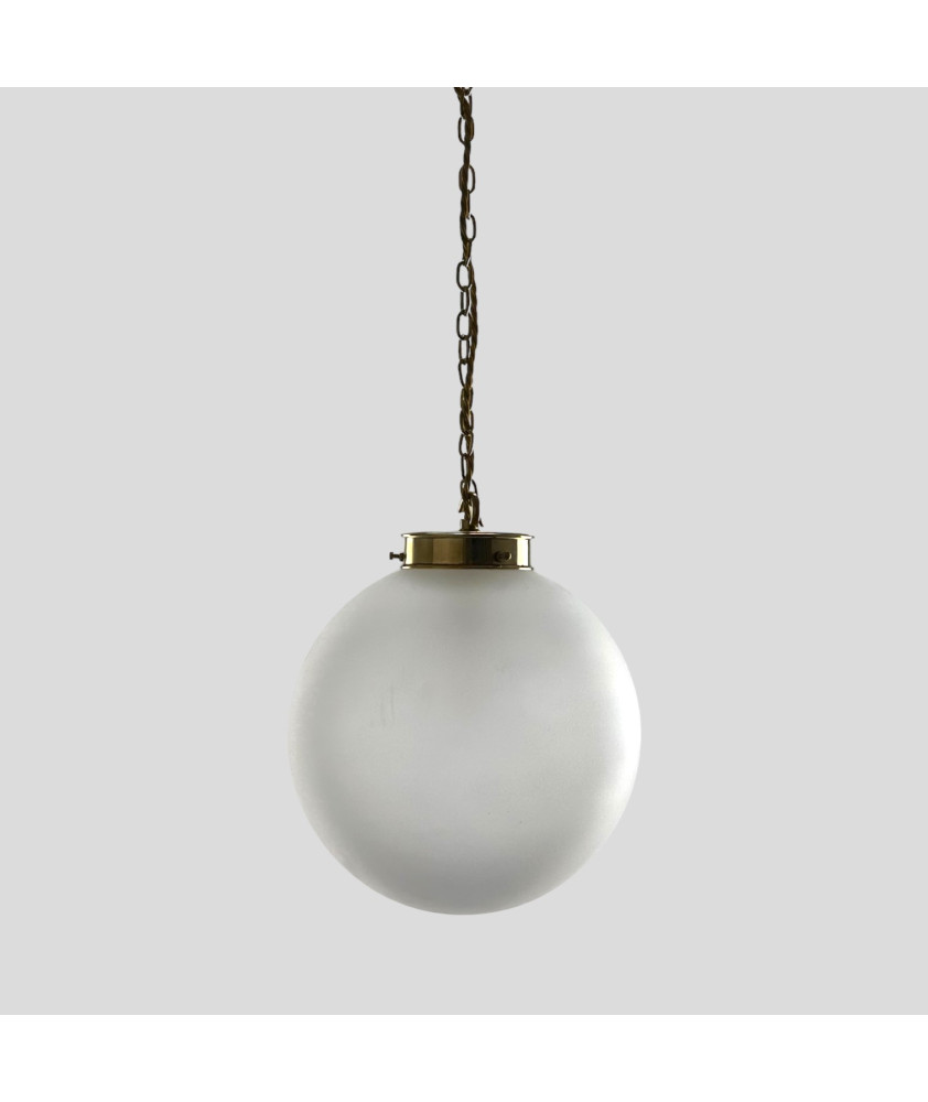 250mm Frosted Globe Chain Pendant (Various Finishes)