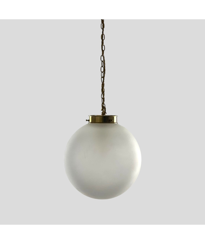 300mm Frosted Globe Chain Pendant (Various Finishes)